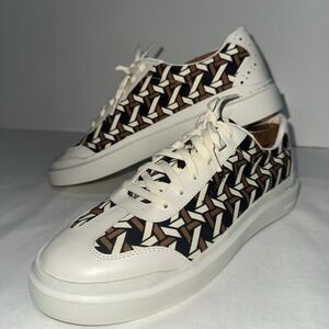 Cole Haan GrandPro Rally Women's 9B T-Toe Geometric Weave Print Canvas Sneaker